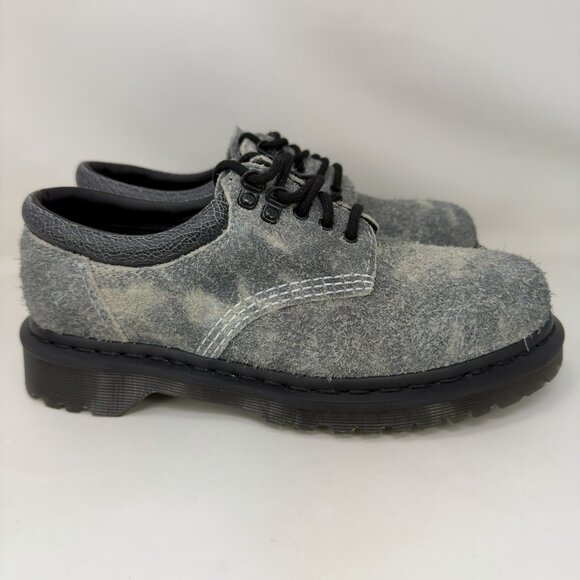Dr. Martens 8053 Stonewashed Suede Oxford Shoes Gray Women's Size 7 - Picture 1 of 7